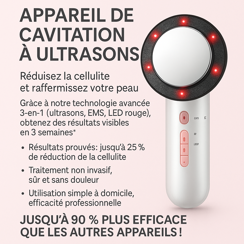 Appareil de cavitation à ultrasons