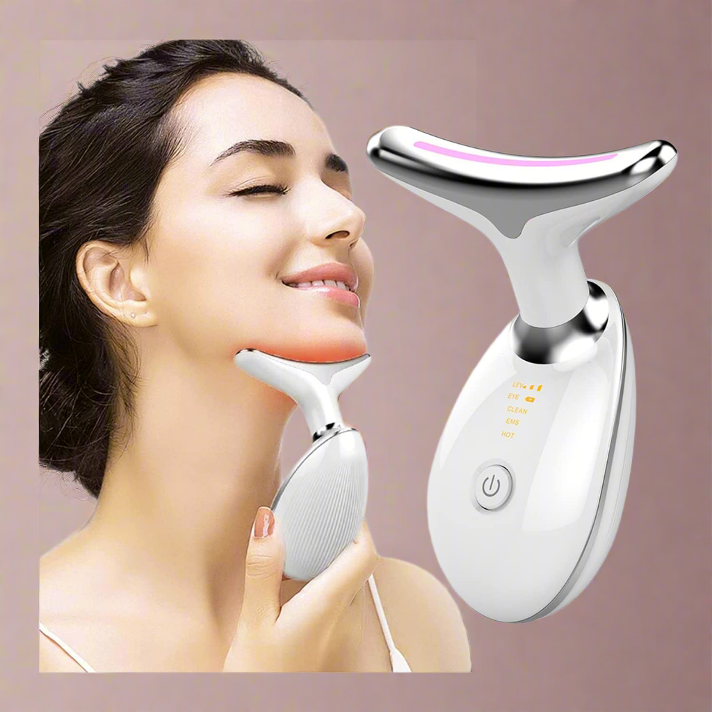 Masseur cou et visage à micro-courant