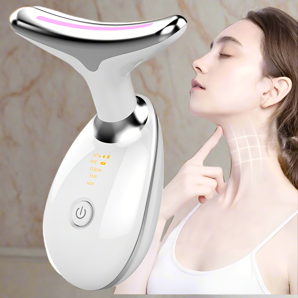 Masseur cou et visage à micro-courant