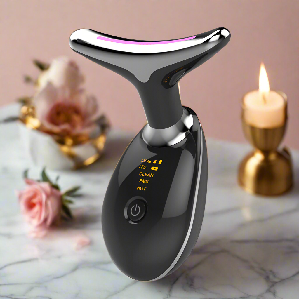 Masseur cou et visage à micro-courant